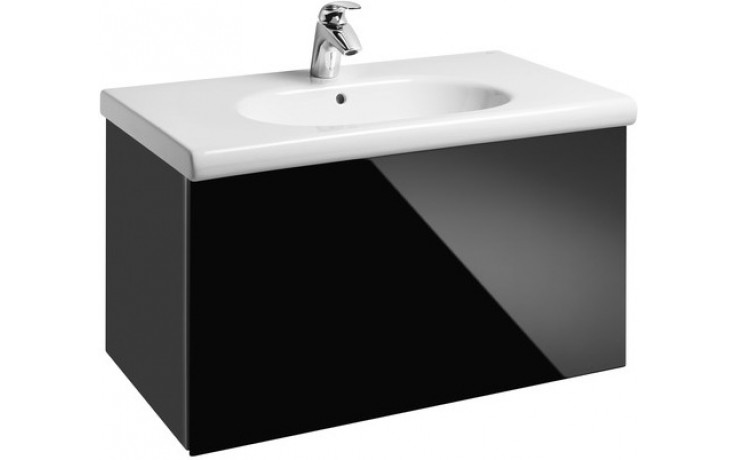 Koupelny Ptáček - ROCA UNIK MERIDIAN skříňka s umyvadlem 846x463x505mm,  černá