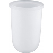 GROHE ESSENTIALS náhradní nádobka pro WC kartáč, sklo/saténová bílá