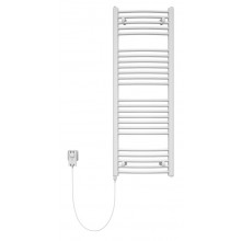 KORADO KORALUX RONDO CLASSIC - E koupelnový radiátor 1500/450, tyč vlevo ze skříně/zásuvky, bílá RAL9016