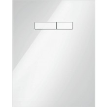 TECE LUX ovládací tlačítko pro dvě splachování, sklo, bílá