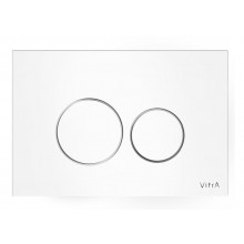VITRA ORIGIN ovládací tlačítko pro dvě splachování, sklo, bílá