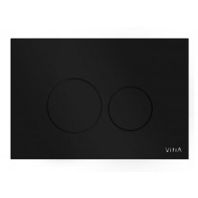 VITRA ORIGIN ovládací tlačítko pro dvě splachování, sklo, černá