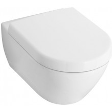 VILLEROY & BOCH SUBWAY 2.0 combi-pack závěsný klozet 370x560mm, s WC sedátkem, bílá Alpin CeramicPlus