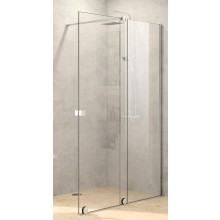HÜPPE XTENSA PURE sprchové dveře 160x200 cm, posuvné, pravé, stříbrná pololesklá/sklo čiré