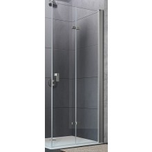 HÜPPE DESIGN PURE sprchové dveře 90x200 cm, skládací, pravé, stříbrná matná/sklo čiré