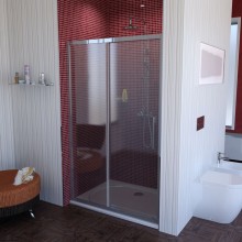 POLYSAN LUCIS LINE sprchové dveře 110x200 cm, posuvné, leštěný hliník/čiré sklo