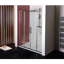 POLYSAN LUCIS LINE sprchové dveře 150x200 cm, posuvné, leštěný hliník/čiré sklo