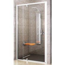 RAVAK PIVOT PDOP2 100 sprchové dveře 100x190 cm, pivotové, bílá/chrom/sklo transparent