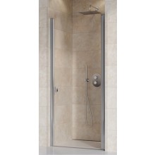 RAVAK CHROME CSD1 80 sprchové dveře 80x195 cm, lítací, satin/sklo transparent 