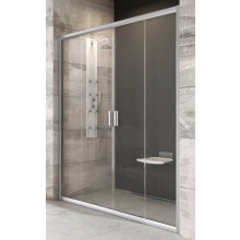 RAVAK BLIX BLDP4 140 sprchové dveře 140x190 cm, posuvné, satin/sklo transparent