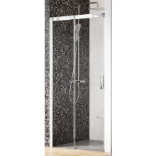 RAVAK MATRIX MSD2 100 L sprchové dveře 100x195 cm, posuvné, levé, chrom lesk/sklo transparent