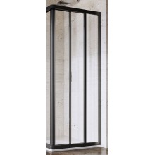 RAVAK SUPERNOVA ASRV3 90 sprchové dveře 90x198 cm, posuvné, černá/sklo transparent