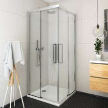 ROTH EXCLUSIVE LINE ECS2L/900 sprchové dveře 90x205 cm, posuvné, levé, brillant/sklo transparent