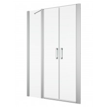 SANSWISS DIVERA D22T32 sprchové dveře 130x200 cm, vstup 504 mm, lítací, aluchrom/čiré sklo
