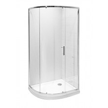 JIKA TIGO sprchový kout 98x78 cm, R540, posuvné dveře, stříbrná/dekor arctic
