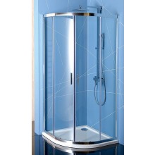 POLYSAN EASY LINE sprchový kout 90x90 cm, R550, posuvné dveře, leštěný hliník/sklo čiré