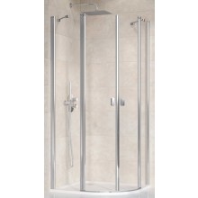 RAVAK CHROME CSKK4 80 sprchový kout 80x80 cm, R489, křídlové dveře, lesk/sklo transparent