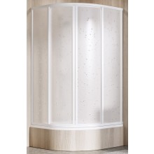 RAVAK SUPERNOVA SKCP4 SABINA 80 sprchový kout 80x80 cm, R490, snížený, posuvné dveře, bílá/plast pearl