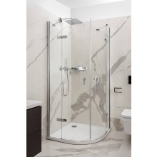 CONCEPT 400 sprchový kout 100x100 cm, R550, křídlové dveře, stříbrná pololesklá/čiré sklo AP