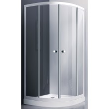EASY NEO T24280 sprchový kout 80x80 cm, R550, posuvné dveře, chrom/sklo transparent