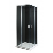 JIKA LYRA PLUS sprchový kout 80x80 cm, rohový vstup, posuvné dveře, bílá/sklo čiré