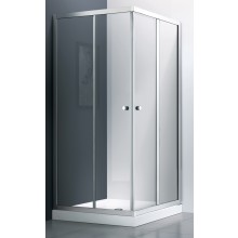 EASY NEO T54280 sprchový kout 80x80 cm, rohový vstup, posuvné dveře, chrom/sklo transparent