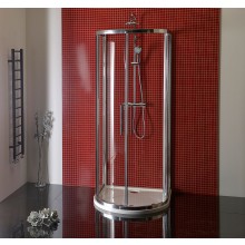 POLYSAN LUCIS LINE sprchový kout 100x100 cm, vstup zepředu, posuvné dveře, sklo čiré