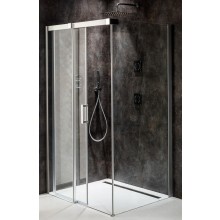 RAVAK MATRIX MSDPS 120/80 L sprchový kout 120x80 cm, rohový vstup, posuvné dveře, levý, satin/sklo transparent