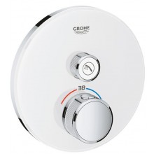 GROHE GROHTHERM SMARTCONTROL sprchová podomítková termostatická baterie, Water Saving, měsíční bílá
