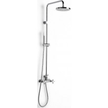 ROCA LOFT sprchový set s baterií, hlavová sprcha, ruční sprcha, tyč, hadice, chrom