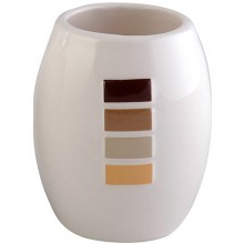 AWD INTERIOR STRIP pohárek na kartáčky, keramika, bílá