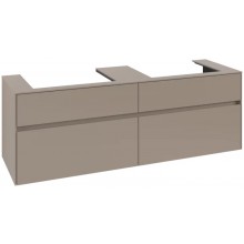 VILLEROY & BOCH COLLARO skříňka pod umyvadla 160x50x54,8 cm, 4 zásuvky, Truffle Grey
