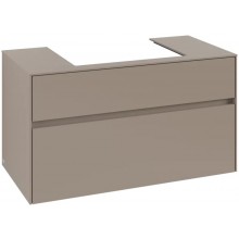 VILLEROY & BOCH COLLARO skříňka pod umyvadlo 100x50x54,8 cm, 2 zásuvky, Truffle Grey