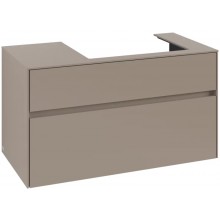 VILLEROY & BOCH COLLARO skříňka pod umyvadlo 100x50x54,8 cm, 2 zásuvky, Truffle Grey