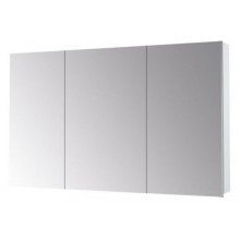 DŘEVOJAS PREMIUM GA3E 120 zrcadlová skříňka 120x73,9x13,8 cm, s el. zásuvkou, lamino, lesklá bílá