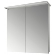 DŘEVOJAS SANI GA2O 70 zrcadlová skříňka 70x70,6x20,7 cm, osvětlení, lamino, lesklá bílá