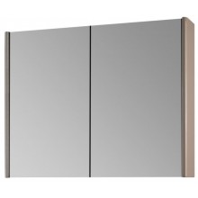 DŘEVOJAS ENZO GA2OE 80 zrcadlová skříňka 80,6x74,1x15,3 cm, osvětlení s regulací stmívání, s vypínačem a el. zásuvkou, lamino/MDF, vysoce lesklá béžová