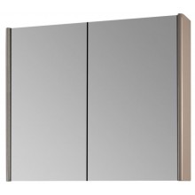 DŘEVOJAS ENZO GA2OE 65 zrcadlová skříňka 65,6x74,1x15,3 cm, osvětlení s regulací stmívání, s vypínačem a el. zásuvkou, lamino/MDF, vysoce lesklá béžová