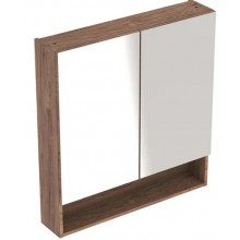 GEBERIT SELNOVA SQUARE zrcadlová skříňka 58,8x85x17,5 cm, dřevotříska, ořech hickory