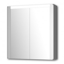 JOKEY TROMSÖ zrcadlová skříňka 63x68,5 cm, osvětlení, s vypínačem a el. zásuvkou, MDF/dřevo, aluminium