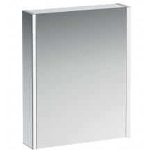 LAUFEN FRAME 25 zrcadlová skříňka 60x75x15 cm, osvětlení, s vypínačem a el. zásuvkou, panty vlevo, hliník, zrcadlo