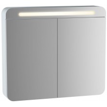 VITRA SENTO zrcadlová skříňka 80x70x15 cm, osvětlení, s vypínačem, matt white