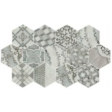 MARAZZI CLAYS dekor 21x18,2cm, šestiúhelník, cementine freddo