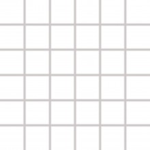 RAKO COLOR TWO mozaika 30x30cm, lepená na síťce, mat hladká, dílek 5x5cm, bílá