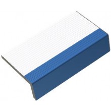 RAKO POOL schodovka 19,7x11,5cm, signální hrana, bílá-tmavě modrá